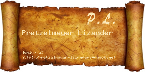 Pretzelmayer Lizander névjegykártya